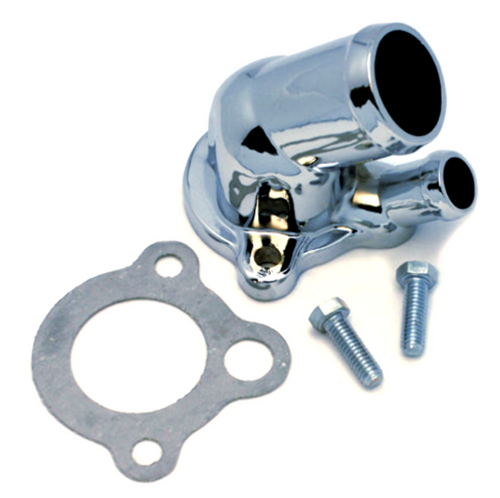 Water Neck, Chrome, Fits Oldsmobile V8 330-455, For Rat Rod GM SS9403