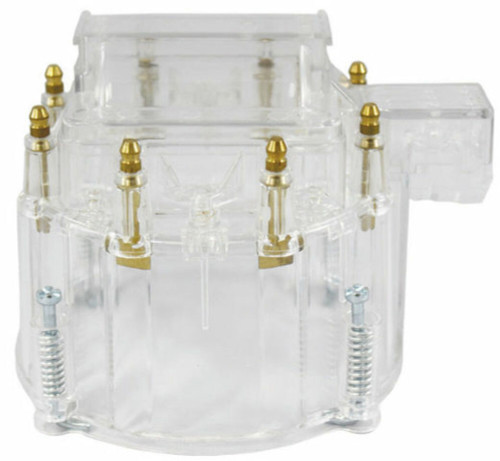 Clear HEI Performance Distributor Cap & Rotor V8 SBC BBC Chevy Pontiac Olds Hot