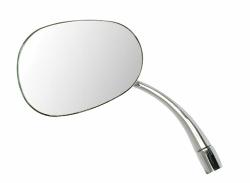 1953-1967 VW BUG BEETLE NEW CHROME STOCK REPLACEMENT MIRROR OVAL LEFT 98-8581