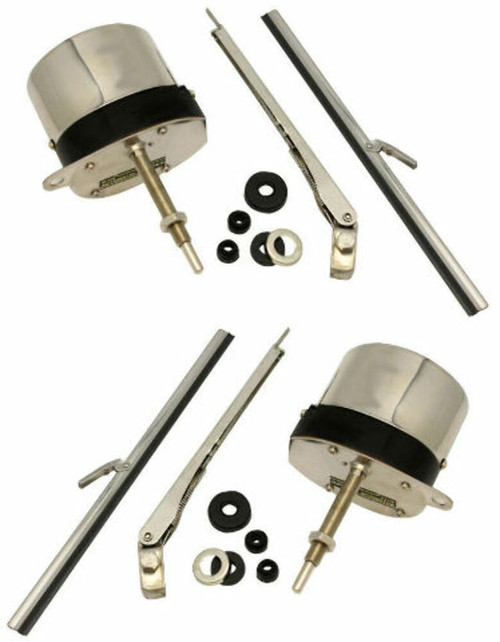 12V STAINLESS WINDSHIELD WIPER MOTOR KIT STREET RAT ROD JEEP CHEVY MOPAR FORD PR 12V STAINLESS WINDSHIELD WIPER MOTOR KIT STREET RAT ROD JEEP CHEVY MOPAR FORD PR