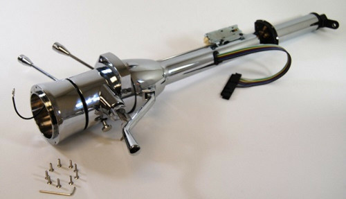 32 Inch Plain Steel Raw Tilt Column Shift Steering Column For Street Rod – Paintable