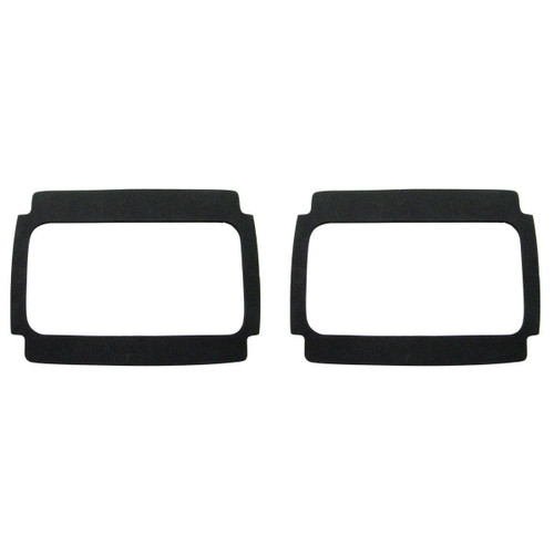 Tail Light Lens Gaskets, Pair - Black Foam - Fits Ford Mustang 1964-1966