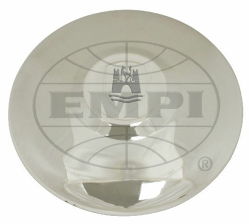 EMPI VW Bug Chrome Castle Wolfsburg Hub Cap 68-79 4 Lug Wheel Ea 10-1072-B