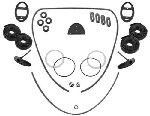 KT-1055 Complete Body Restoration Rubber Kit, Fits VW Type 1 Bug 1962-1963 KT-1055 Complete Body Restoration Rubber Kit, Fits VW Type 1 Bug 1962-1963