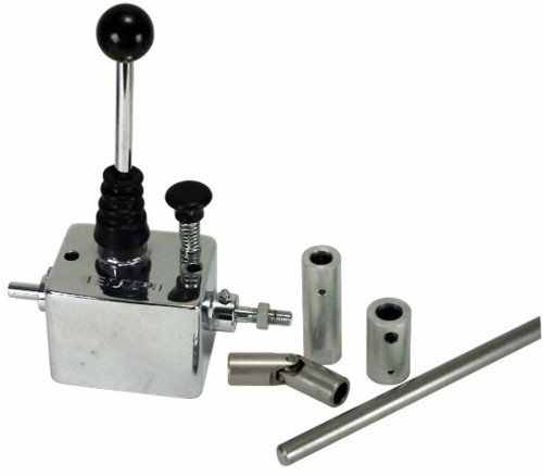 Chrome Super Shifter W/Linkage - Short Throw, Reverse Lock-Out - Sand Rail Buggy