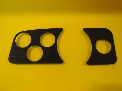 Dash Panel Kit, 3 Gauge Hole, 1 Hole Gauge Panel, Black, Fits VW Bug Type 1, KT-1033