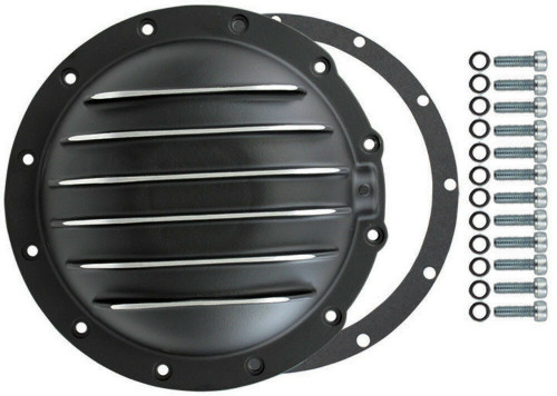 Black Fin Aluminum 12-Bolt AMC 20 Axle Differential Cover, Fits Jeep CJ5 CJ7 J10