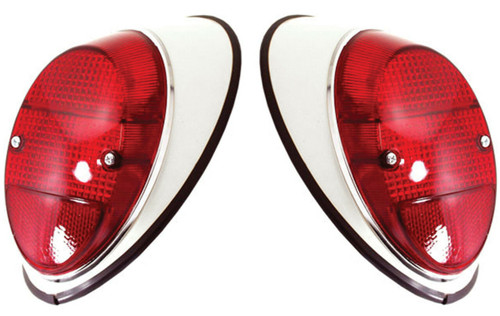 Tail Light Assemblies, Right & Left, Pair, VW Bug 1962-1967 - 111 945 096/095N Tail Light Assemblies, Right & Left, Pair, VW Bug 1962-1967 - 111 945 096/095N
