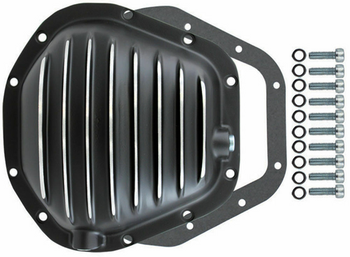 Black Finned Aluminum Rear Differential Cover, Fits Dana 60 - Car ...