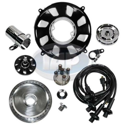 Engine Super Show Kit/ Dress Up Kit BLACK w/Pulley VW Bug Dune