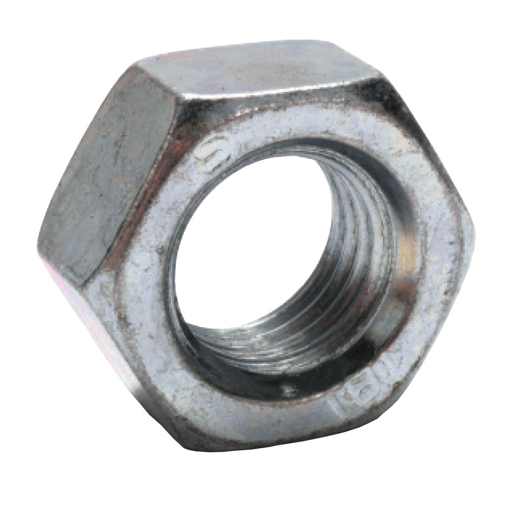 M8-1.25 Hex Nut, Zinc Plated - Hi-Line Inc