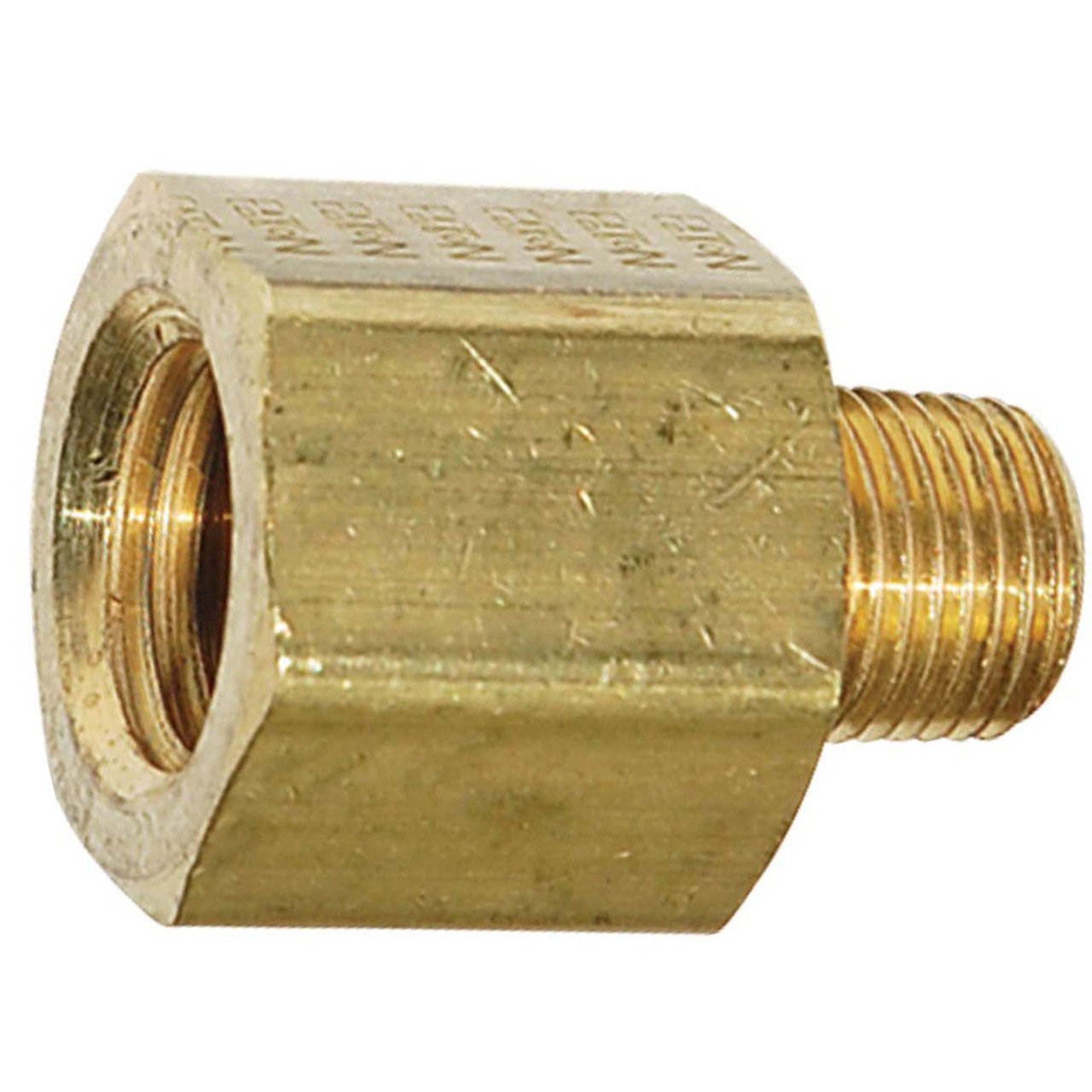 1/4 FPT x 1/4 MPT, Brass Pipe Adapter - 3200X4 - Hi-Line Inc.