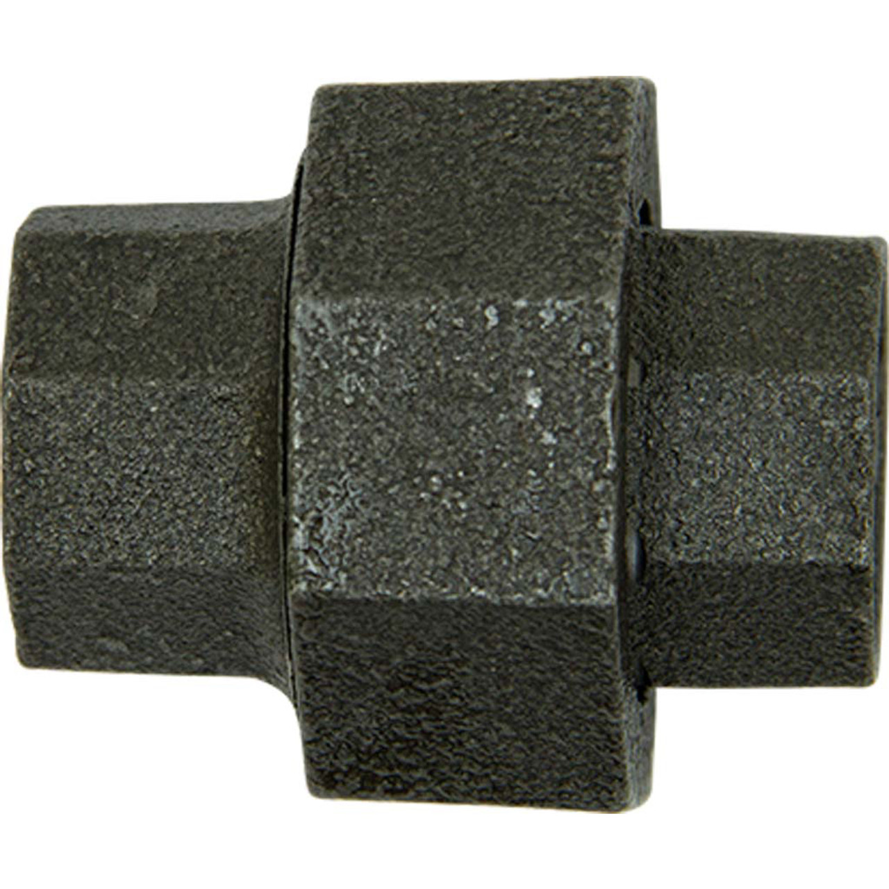 1/2" Ground Joint Union, Sch. 40 Black Pipe Fitting, Class 150 BP9012