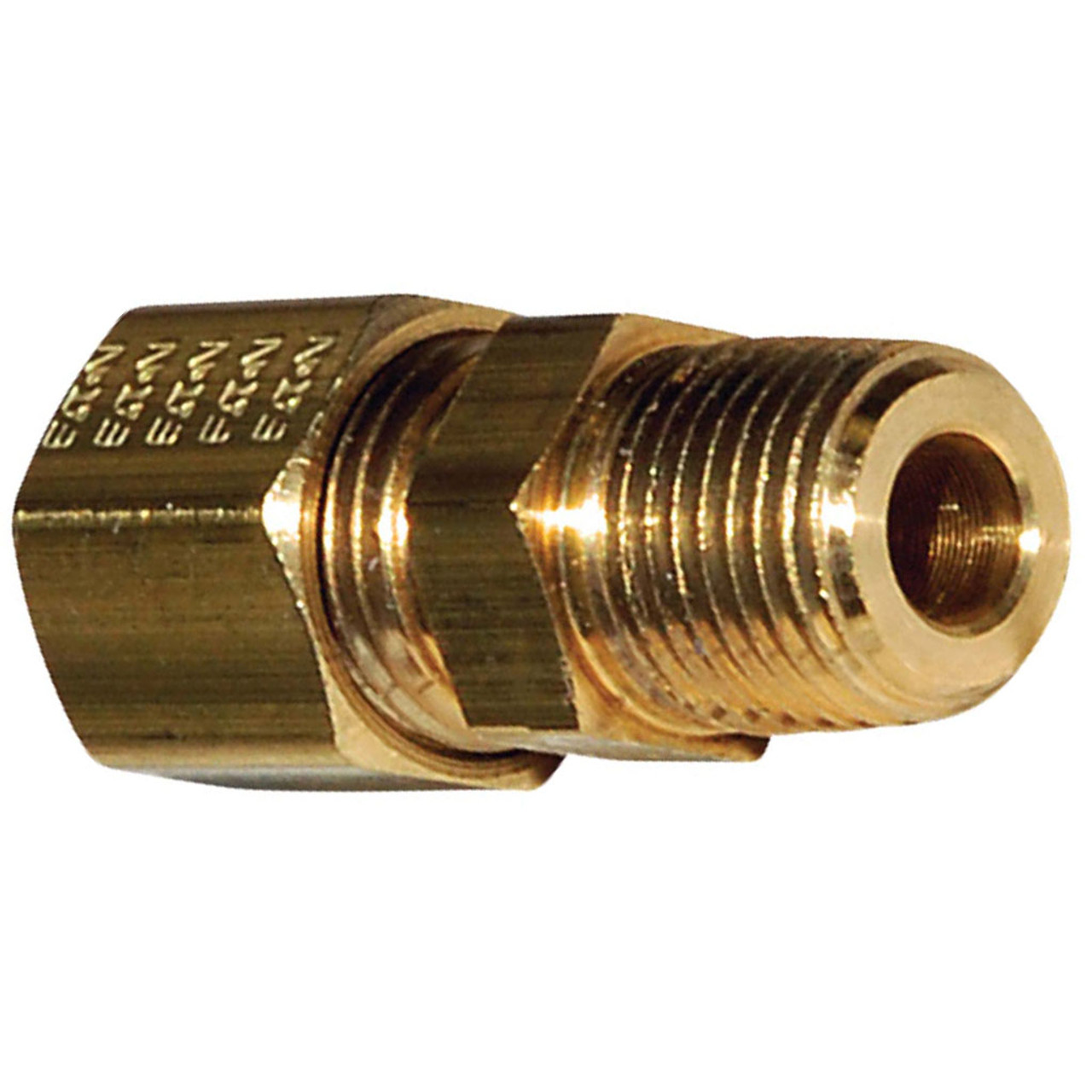 Brass Compression - Fittings Connector - Tube to Male Pipe - 3/16 Inch Tube  x 1/8 Inch Male Pipe Thread (MPT), Connector Tube to Male Pipe, Air Shift  Transmission Fittings, Brass Fittings, Fluid Power