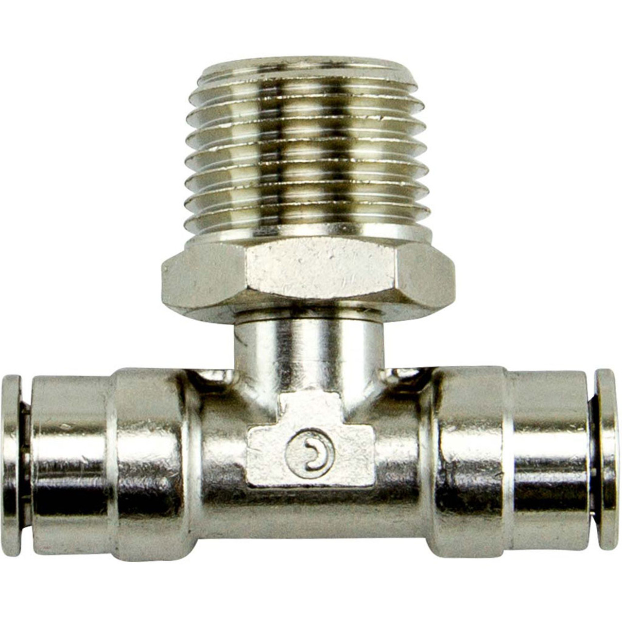 3/8 Tube O.D. x 1/2 MPT, Male Branch Tee Swivel - Hi-Line Inc.