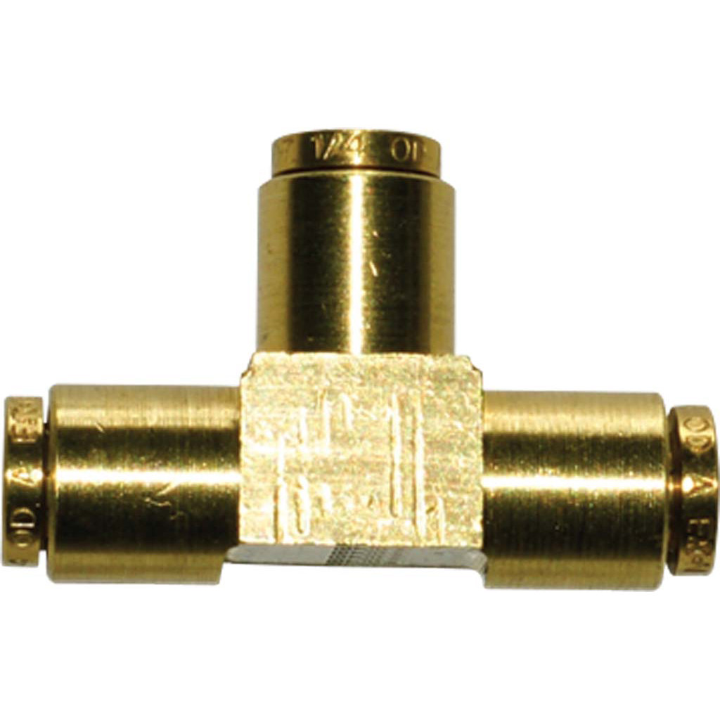 Raccordo Ottone Aria A Connessione Rapida DOT, Tee Per Tubo 5/8, ALKON, Nuovo, USA