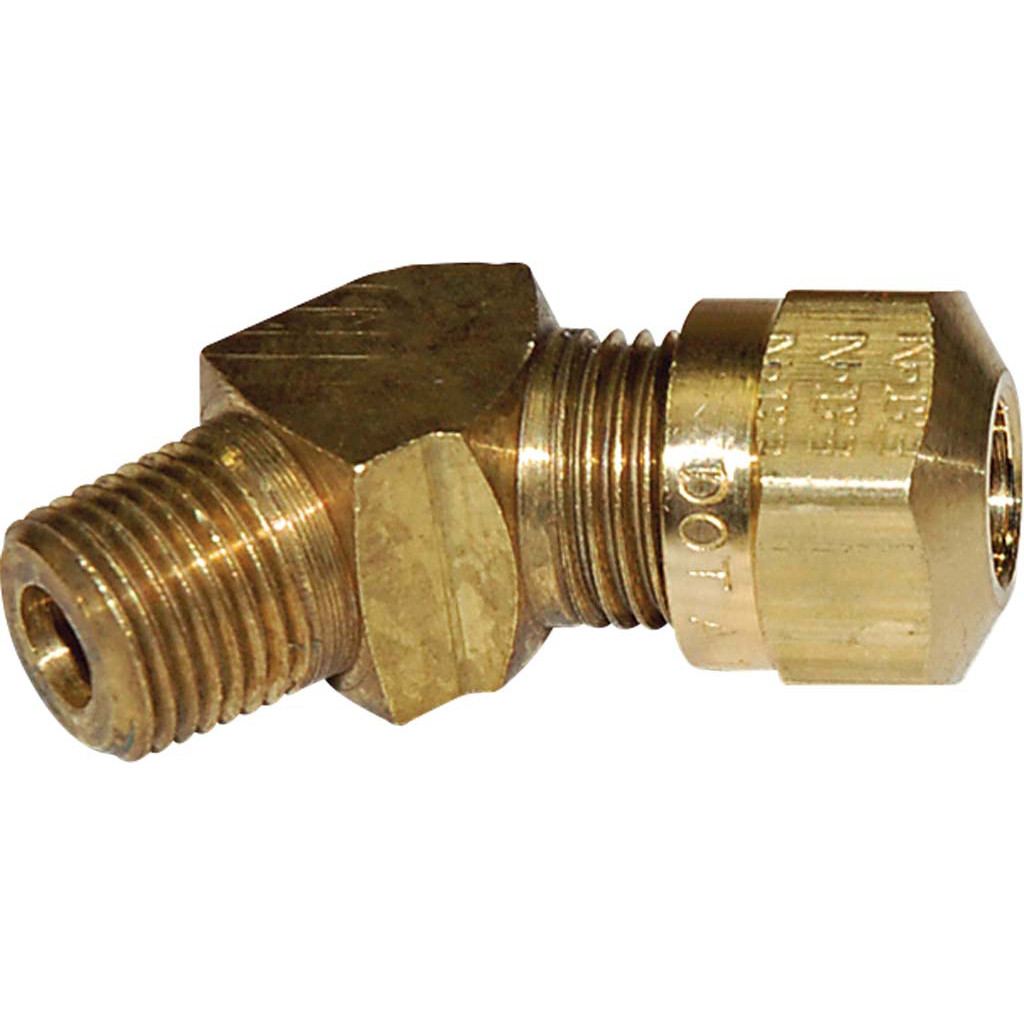 1 4 Tube O D X 1 8 Mpt D O T Air Brake Compression 45