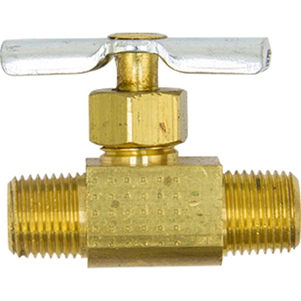 1/8 MPT, Male Pipe Double Needle Valve - Hi-Line Inc.