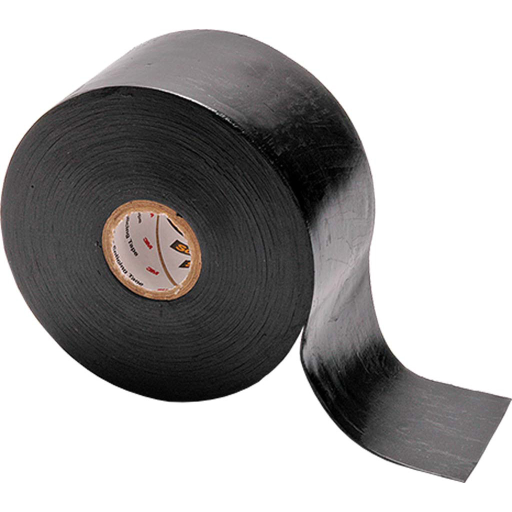 1" Black Linerless Rubber Tape HiLine Inc.