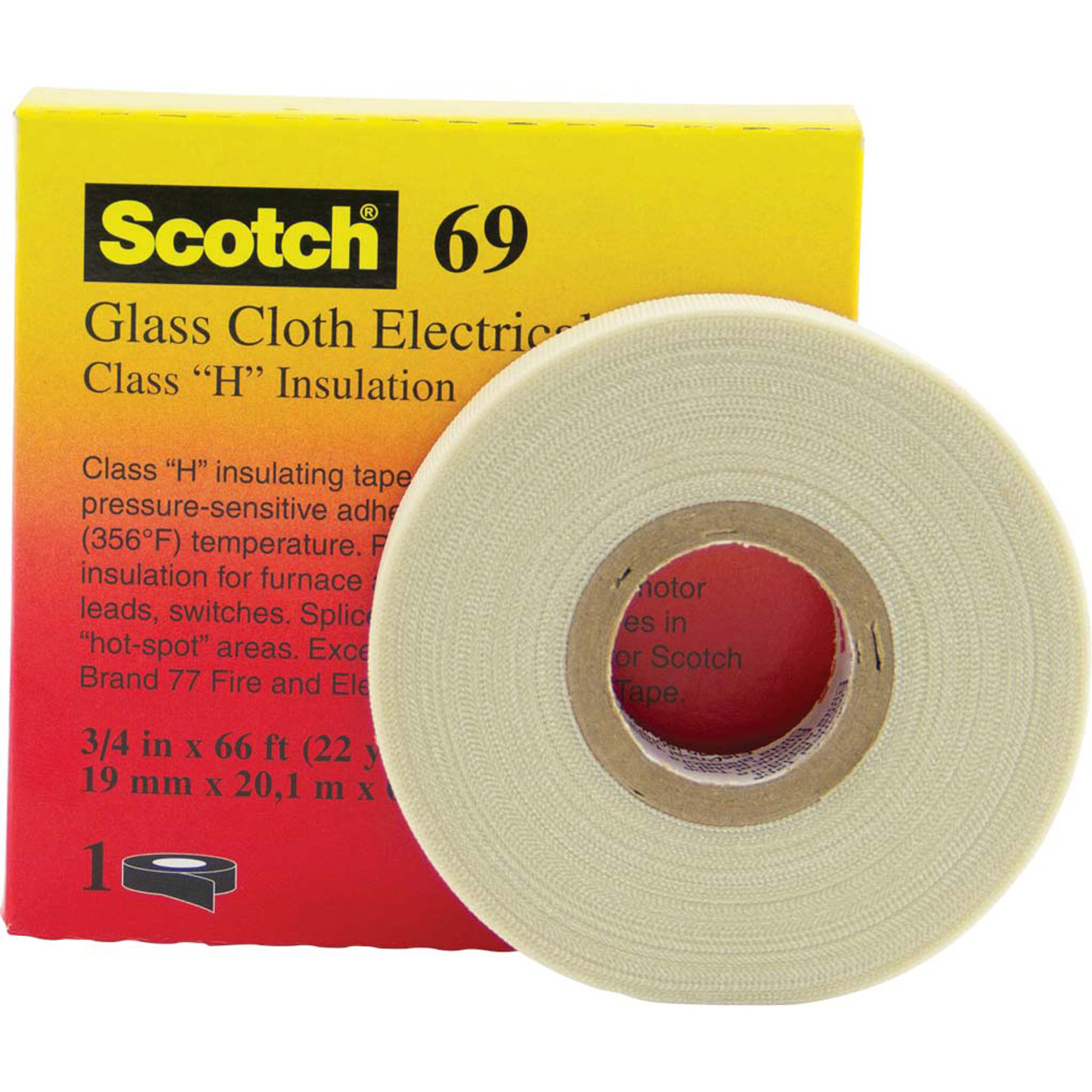 3 4 Glass Cloth Tape Max Temp 356 F 180 C Hi Line Inc