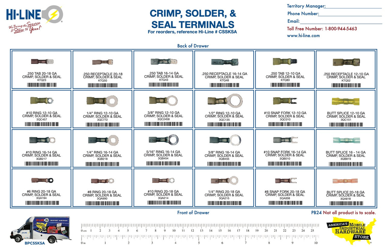 Crimp, Solder & Seal Connectors Starter Assortment HiLine Inc.
