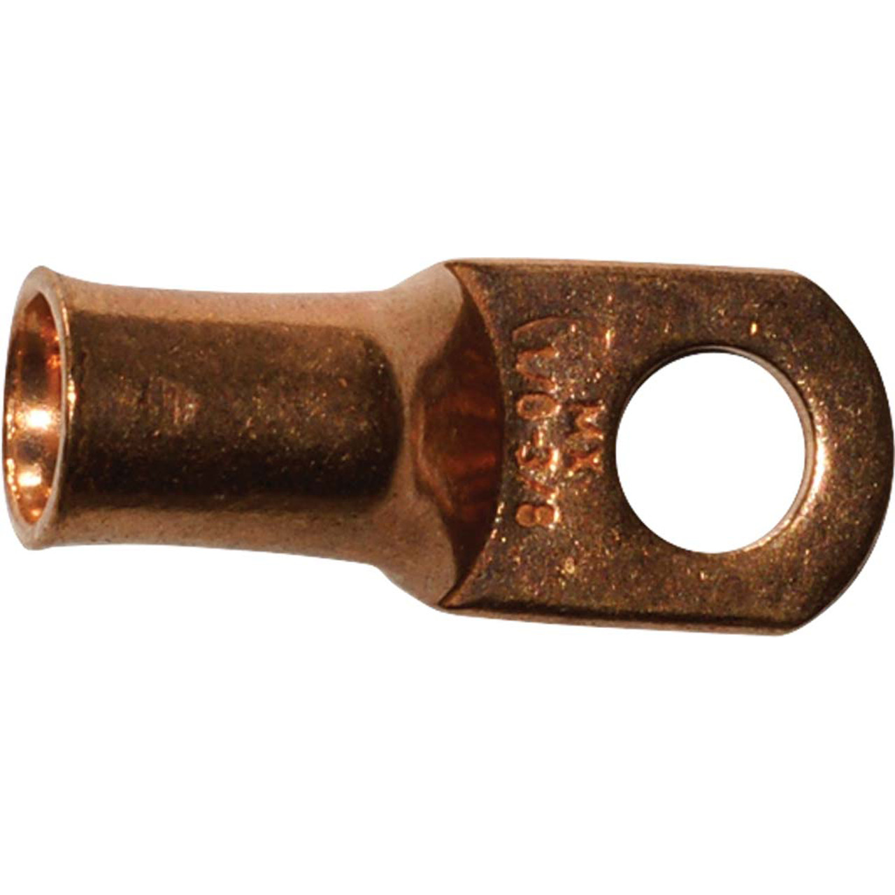 8-32 Slip Round Ground Lug, Bare Copper Ground Wire (48503E)