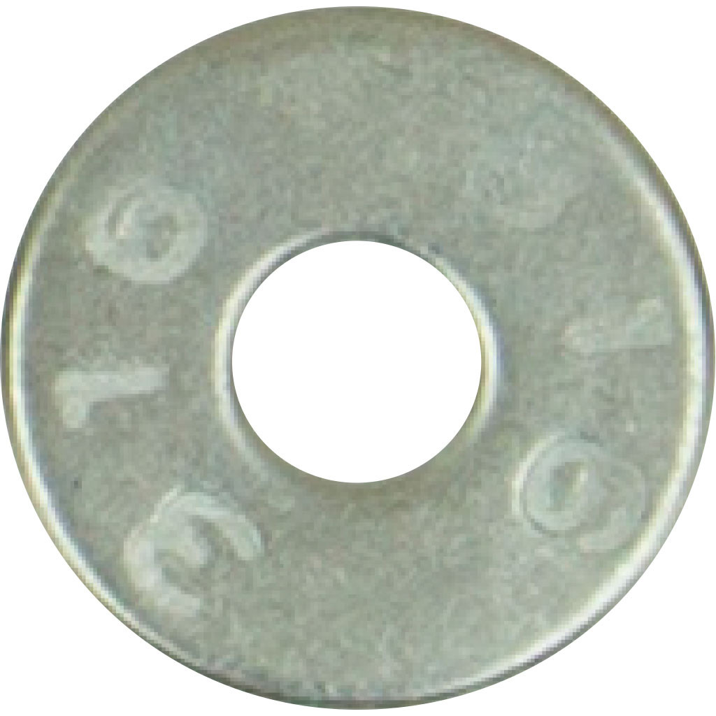 1/4" 316 Stainless Steel Fender Washers - Plain Finish, 1/16" Thick (Pick Quantity)