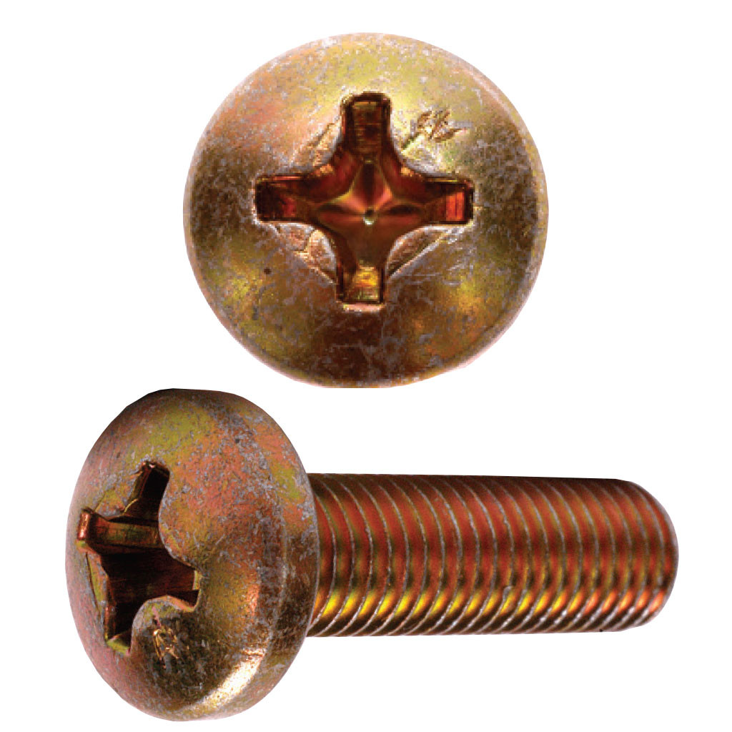 1032 x 1/4" Phillips Pan Head NonStructural Machine Screw, Cadmium Plated HiLine Inc.