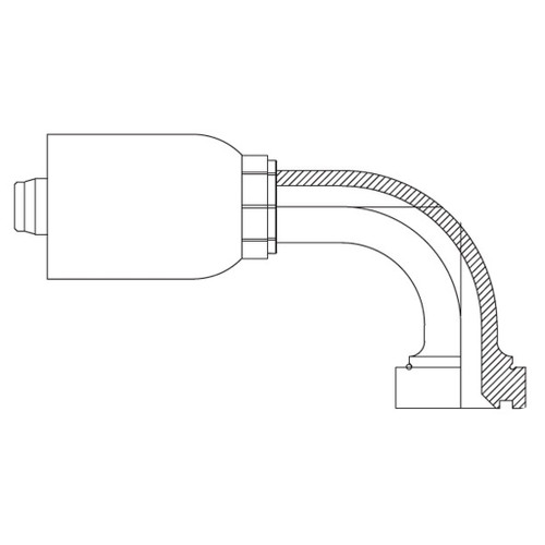 Cat-Flange - 90 deg Elbow, 4SP/6SP Series