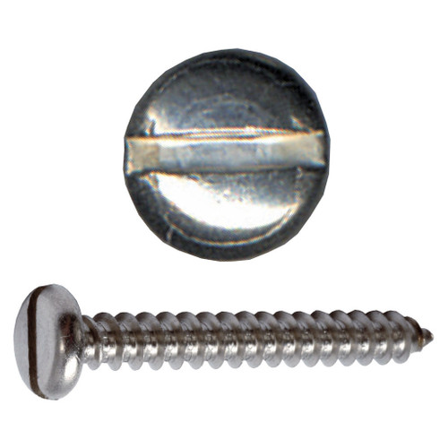 Slotted Pan Head Sheet Metal Screws 18-8 Stainless
