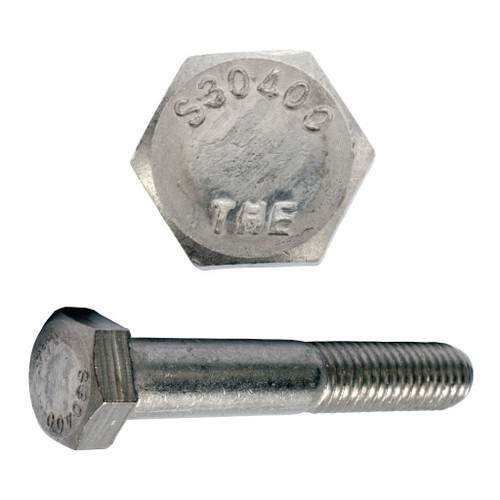 Hex Head Cap Screws, 18-8 Stainless Steel