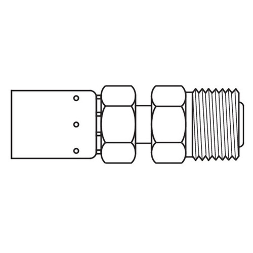 Inverted Male Swivel Straight, 'E' Series