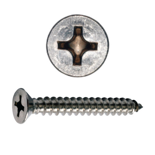 Phillips Flat Hd Sheet Metal Screws 18-8 Stainless
