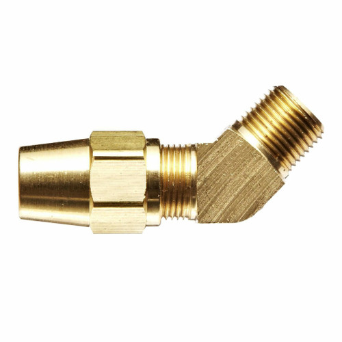 45 deg Male Elbow, Copper Tubing Air Brake Fitting