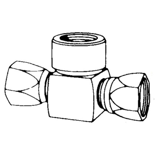 Female Pipe Swivel to Female Pipe Branch Tee