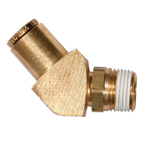 45 deg Elbow - Swivel Male, Quick Connect