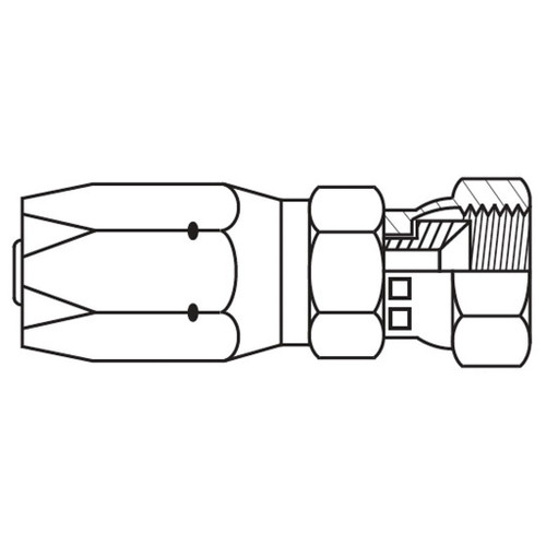 SAE 45 deg Female Swivel, 104 'N' Series