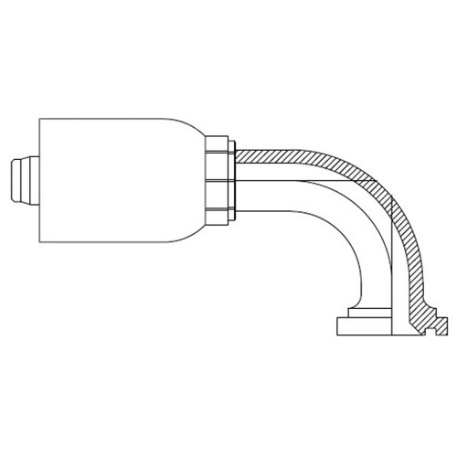 90 deg Elbow Split Flange (Code 61)