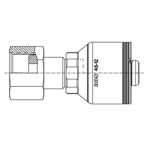 Female ORS Swivel (FR), Straight
