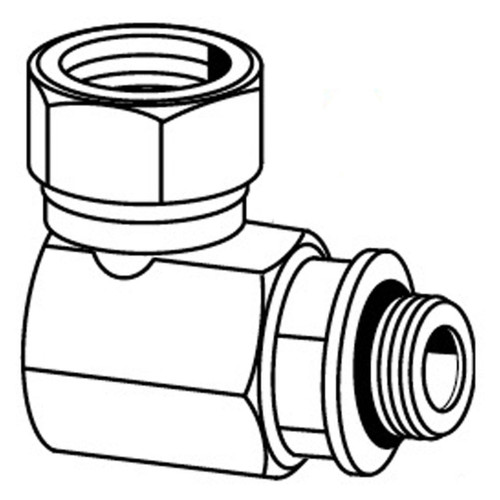 90 deg Elbow Male Straight Thread O-ring to Female