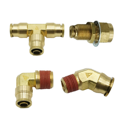 Alkon Brass Push-In Quick Connect DOT Air Brake F