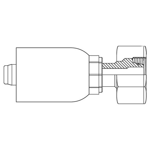 Female Swivel DIN 24 deg Seat s.Rh. DKO (Heavy)