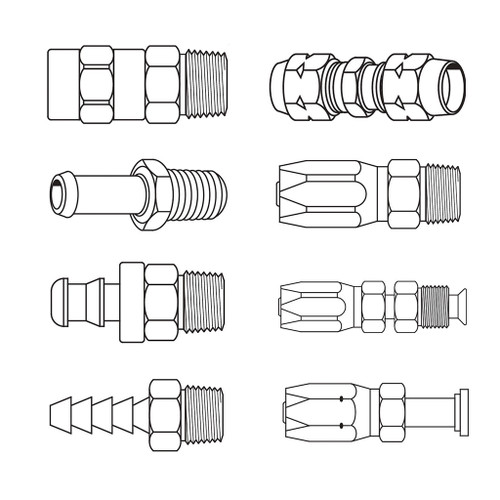 Field Attachable Hose Fittings
