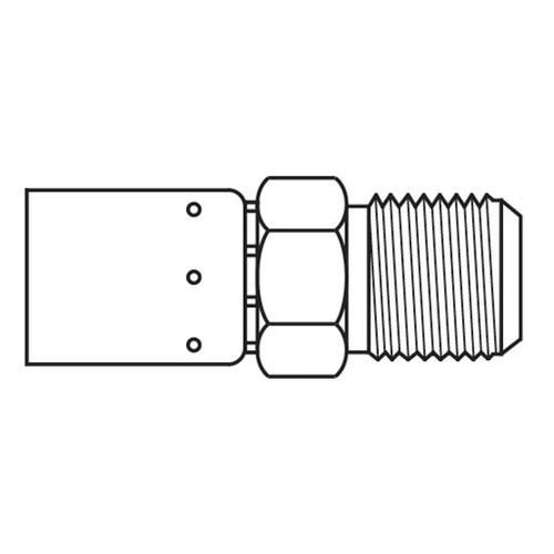 JIC 37 deg Male Rigid, 'E' Series