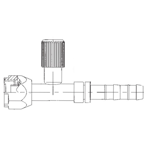 Straight-Female O-ring-Short Pilot R134a High Side