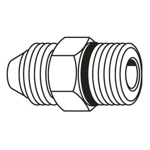 Straight Thread O-ring Connector, JIC 37 deg SS