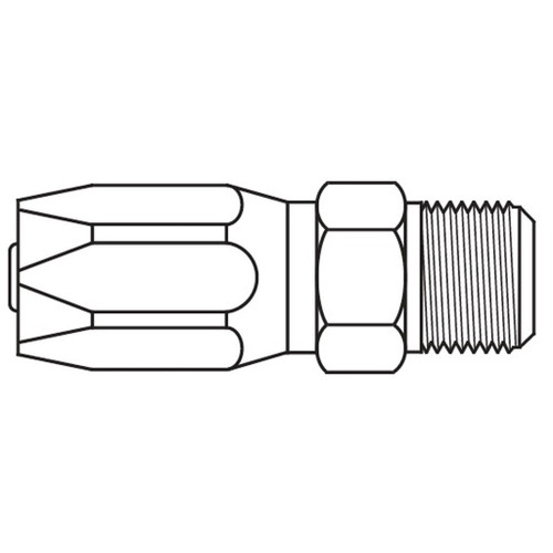 JIC 37 deg Male Rigid, 425 'N' Series