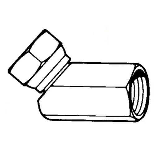 45 Swivel Elbow Female Pipe Swivel to Female Pipe