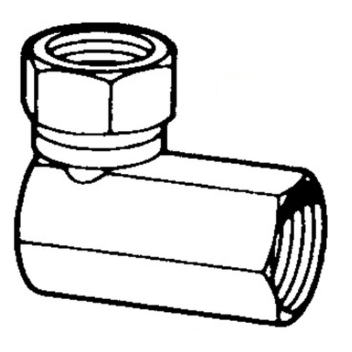 90 deg Elbow Female Pipe Swivel to Female Pipe