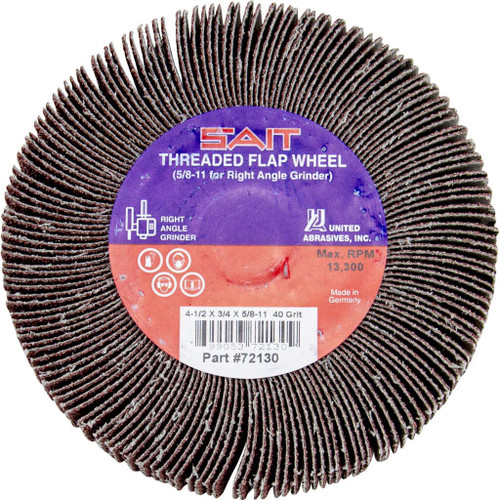 Premium Threaded Flap Wheels with Grinding Aid